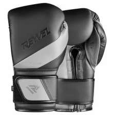 Боксерские перчатки REYVEL MX Line MF (16OZ, Черный, застежка Velcro)